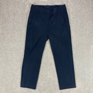 Spanx On the Go Ankle Pants Womens Black Large Stretch Classic Slimming Pull On